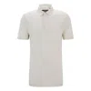 Hugo Boss Regular-fit Polo Shirt In Quilted Cotton And Silk In Multi