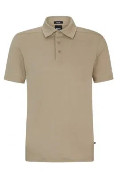 Hugo Boss Regular-fit Polo Shirt In Khaki