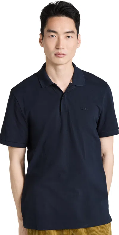 Hugo Boss Pallas Polo Shirt In Navy
