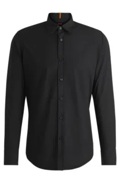 HUGO BOSS REGULAR-FIT SHIRT IN COTTON POPLIN