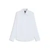 Hugo Boss Regular-fit Shirt In Easy-iron Cotton Poplin In Blue