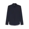 Hugo Boss Regular-fit Shirt In Performance-stretch Floral-print Jersey In Blue