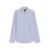 Hugo Boss Regular-fit Shirt In Stretch-cotton Dobby In Blue