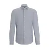 HUGO BOSS REGULAR-FIT SHIRT IN STRUCTURED PERFORMANCE-STRETCH MATERIAL