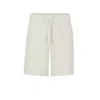 Hugo Boss Stretch-cotton Shorts In White
