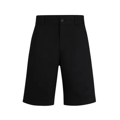 HUGO BOSS REGULAR-FIT SHORTS WITH SLIM LEG AND BUTTONED POCKETS
