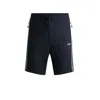 Hugo Boss Regular-fit Shorts With Tape Inserts In Blue