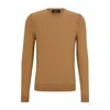 HUGO BOSS REGULAR-FIT SWEATER IN WOOL, SILK AND CASHMERE