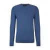 Hugo Boss Regular-fit Sweater In Wool, Silk And Cashmere In Light Blue