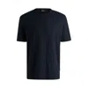 Hugo Boss X David Beckham Taut 73 Short Sleeve Crewneck Tee In Blue