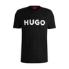 Hugo Boss Regular-fit T-shirt In Cotton Jersey With Logo Artwork In Black