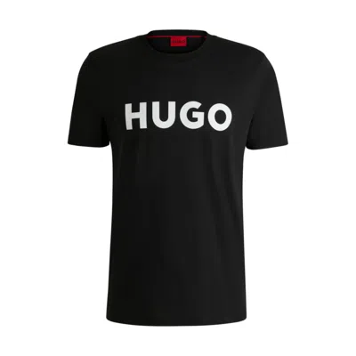 HUGO BOSS REGULAR-FIT T-SHIRT IN COTTON JERSEY WITH LOGO ARTWORK