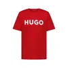 Hugo Boss Regular-fit T-shirt In Cotton Jersey With Logo Artwork In Red