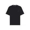 Hugo Boss Regular-fit T-shirt In Cotton With Double B Monogram In Blue