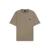 Hugo Boss Regular-fit T-shirt In Cotton With Monogram Print In Brown