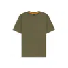 Hugo Boss Regular-fit T-shirt In Cotton With Mouline Logo In Green