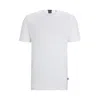 Hugo Boss Regular-fit T-shirt In Linen In White