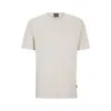 Hugo Boss Porsche X Boss Mercerized-cotton T-shirt With Special Branding In White