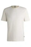 Hugo Boss Porsche X Boss Mercerized-cotton T-shirt With Special Branding In White