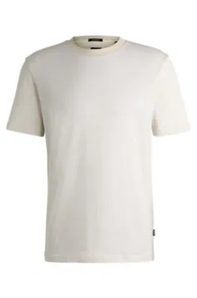 HUGO BOSS REGULAR-FIT T-SHIRT IN STRUCTURED COTTON