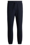 Hugo Boss Regular-fit Tracksuit Bottoms In Performance Fabric In Dark Blue