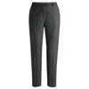 Hugo Boss Regular-fit Trousers In A Checked Virgin-wool Blend In Multi