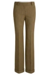 Hugo Boss Regular-fit Trousers In Herringbone Stretch Fabric In Patterned