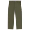 Hugo Boss Regular-fit Trousers In Stretch-cotton Canvas In Green