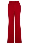 Hugo Boss Regular-fit Trousers In Virgin-wool Twill In Red