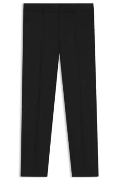 HUGO BOSS REGULAR-FIT TROUSERS IN WOOL SERGE