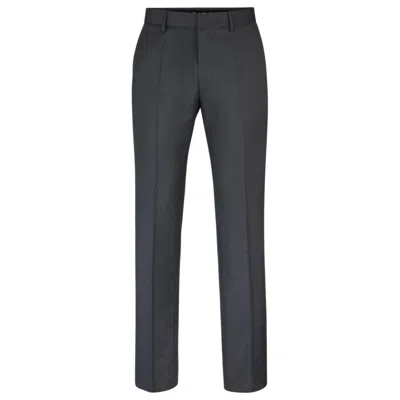 HUGO BOSS REGULAR-FIT TROUSERS IN WOOL SERGE