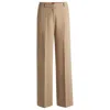 Hugo Boss Regular-fit Trousers With Wide Leg In Blue