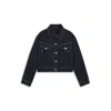 Hugo Boss Regular-fit Trucker Jacket In Rinse-washed Denim In Blue