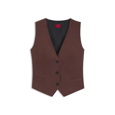 HUGO BOSS REGULAR-FIT WAISTCOAT IN STRETCH FABRIC
