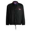 Hugo Boss Regular-fit Water-repellent Coach Jacket With Logo Prints