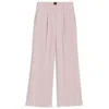 Hugo Boss Regular-fit Wide-leg Pants In Stretch Fabric In Pink