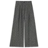 Hugo Boss Regular-fit Wide-leg Trousers In Herringbone Tweed In Gray