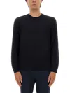 Hugo Boss Boss Camel Regular Fit Wool Sweater In Black
