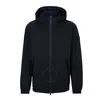 Hugo Boss Regular-fit Hooded Jacket In Air-mesh Stretch Fabric In Blue