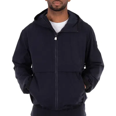 Hugo Boss Regular Fitted Collar Jacket In Blue