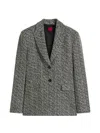 Hugo Boss Regular-fit Blazer With Herringbone Pattern In Multi