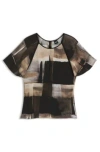 Hugo Boss Regular-fit Blouse With Modern Print In Multi