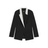 Hugo Boss Relaxed-fit Blazer With Color-blocked Lapels