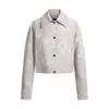 Hugo Boss Relaxed-fit Blazer With Floral Structure In Beige