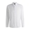 Hugo Boss Boss Cotton Shirt In White