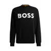 Hugo Boss Logo Printed Crewneck Sweatshirt In Black