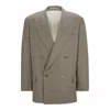 HUGO BOSS RELAXED-FIT JACKET IN CHECKED VIRGIN-WOOL SERGE