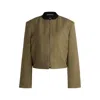 Hugo Boss Relaxed-fit Jacket In Herringbone Stretch Fabric In Multi