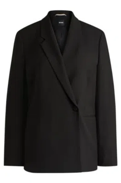 HUGO BOSS RELAXED-FIT JACKET WITH FEATURE BUTTON