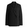Hugo Boss Relaxed-fit Jacket With Feature Button In Black